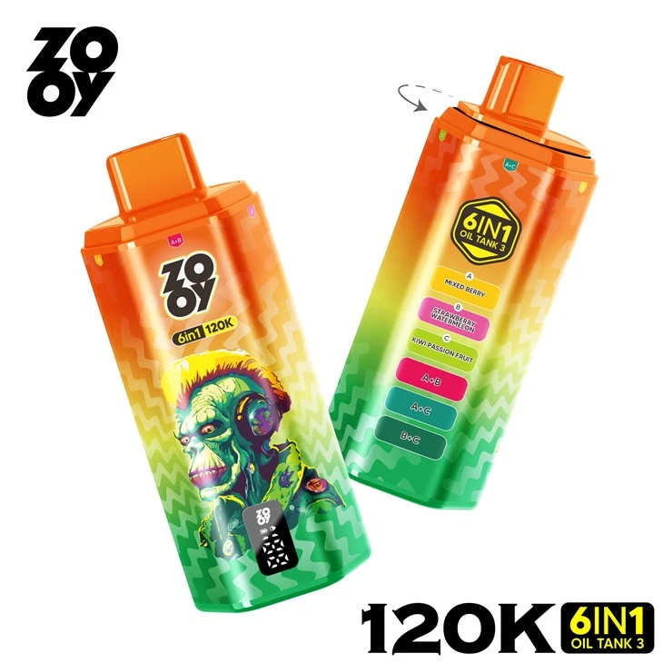 ZOOY 6 IN 1 FLAVORS 120K عمده فروشی E-سیگار